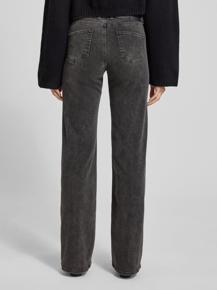 ANGELS Flared jeans met opgestikte zakken, model 'LIZ SMART BUCKLE' Donkergrijs - 5
