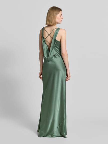 LUXUAR FASHION Sukienka wieczorowa z tylnym wiązaniem Zielony 5