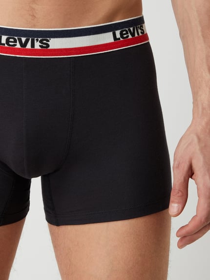 Levi's® Bokserki z domieszką stretchu w 3‑pakiecie Czarny 5