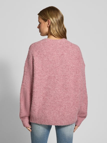 REVIEW Pullover mit Bouclé-Garn-Struktur Rose 5