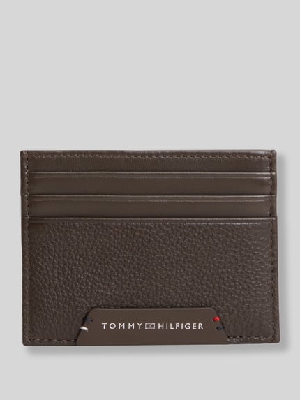 Tommy Hilfiger Portemonnaie aus echtem Rindsleder Modell 'CORP CC HOLDER' Dunkelbraun 1
