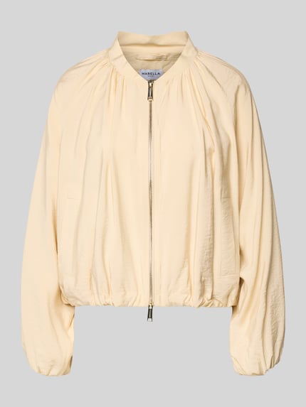 Marella Regular Fit Jacke aus Viskose-Mix Modell 'Fico' Ecru 2