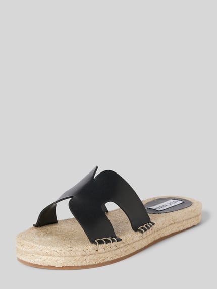 Steve Madden Slides in Flecht-Optik Modell 'CHEER UP' Black 1