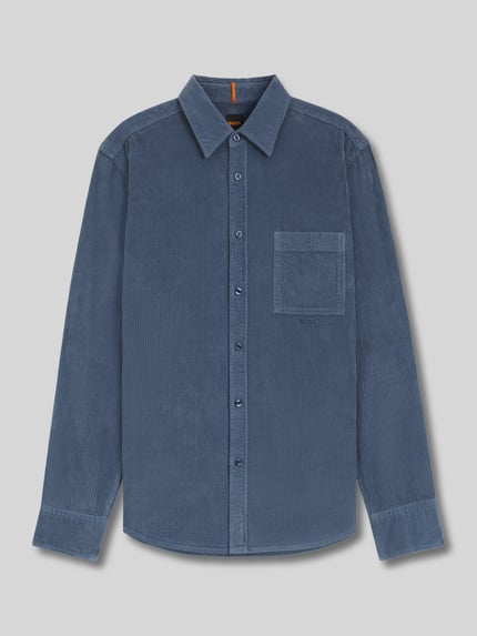 BOSS Orange Regular Fit Freizeithemd aus reiner Baumwolle Modell 'RELEGANT_6_M'
Rauchblau 2