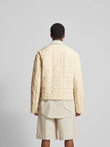 Nanushka oversized blouson met steekzakken Ecru - 5