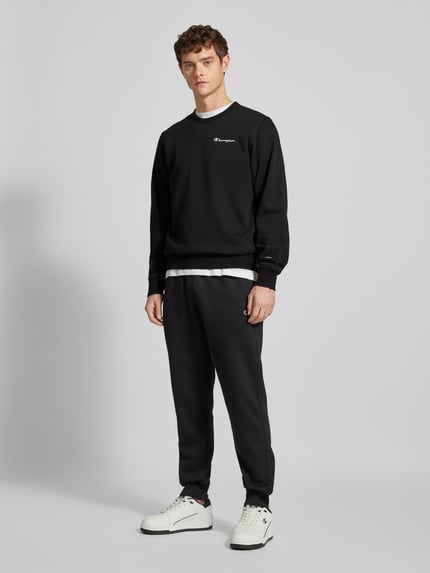 Champion Sweatshirt mit Label-Stitchings Black 1
