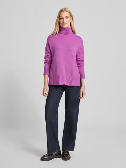 Polo Ralph Lauren Strickpullover mit Rollkragen Purple 1