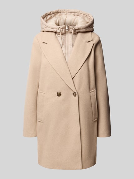 VERO MODA Mantel mit abnehmbarer Kapuze Modell 'VMGRACE' Beige 2