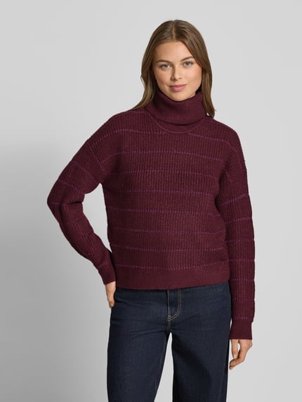 VILA Regular Fit Pullover mit Rollkragen Modell 'Zaza' Pflaume 4