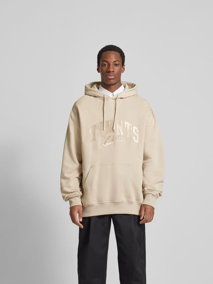 VTMNTS Oversized hoodie met kangoeroezak Taupe - 4