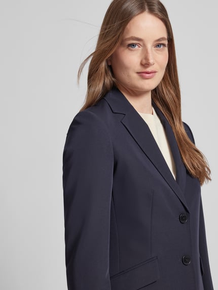Jake*s Collection Żakiet w jednolitym kolorze Granatowy 3