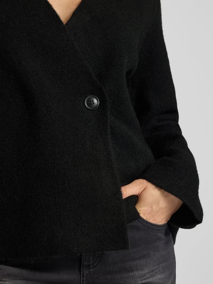 Neo Noir Strickjacke mit Woll-Anteil Modell 'Marie' Black 3