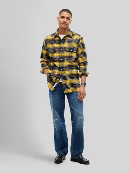 Tommy Hilfiger Regular Fit Freizeithemd aus reiner Baumwolle Marine 1