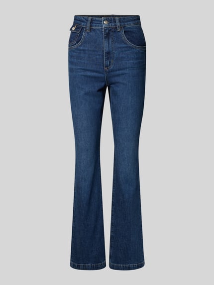 BOSS Bootcut jeans van katoenmix, model 'LYRIS' Marineblauw - 2