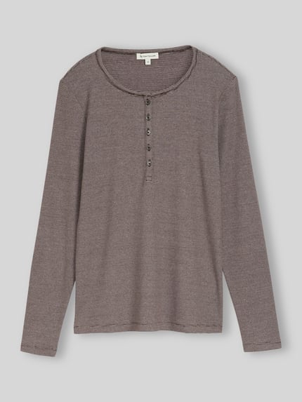 Tom Tailor Regular Fit Langarmshirt aus Baumwoll-Mix  Camel 2