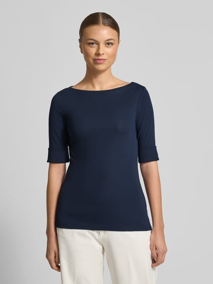 Lauren Ralph Lauren Bluzka z dekoltem w łódkę model ‘Judy’ Ciemnoniebieski 4