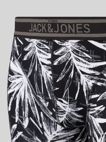 JACK & JONES Boxershort met elastische band met label in een set van 3 stuks, model 'RICHARD' Zwart - 2