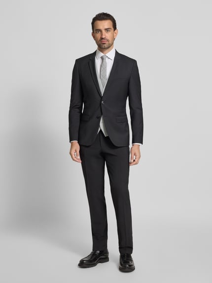 MCNEAL Slim Fit Weste mit Kleinstruktur Hellgrau 1