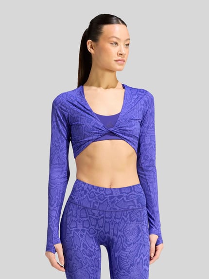 adidas Training Slim Fit Sport-Langarmshirt mit Logo-Detail Lila 3