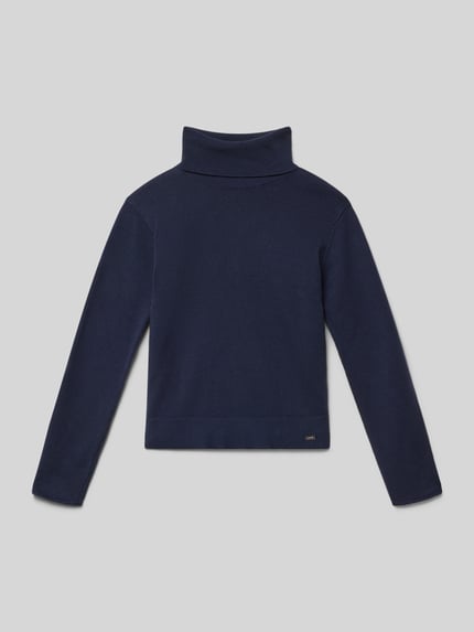 Mayoral Sweter z dzianiny z golfem Granatowy 1