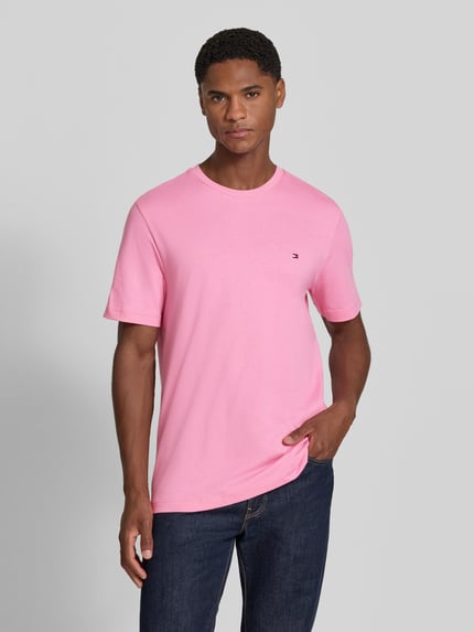 Tommy Hilfiger Regular Fit T-Shirt aus reiner Baumwolle ' Pink 4