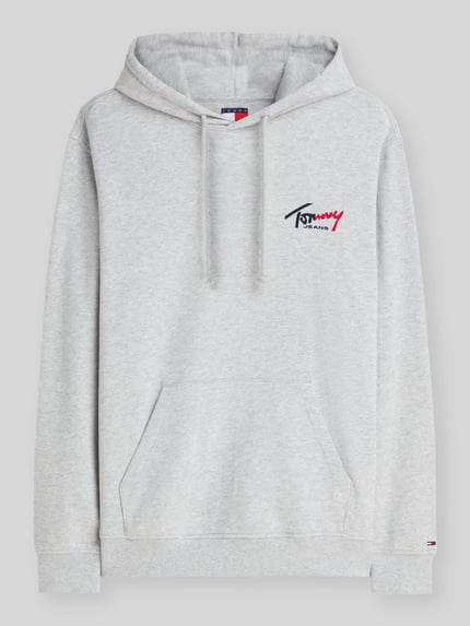 Tommy Jeans Bluza o kroju relaxed fit z czystej bawełny Jasnoszary melanż 2