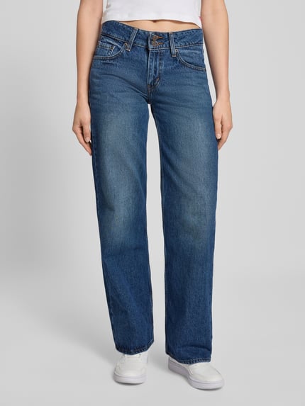 Levi's® Loose Fit Jeans mit Eingrifftaschen Modell 'SUPERLOW' Marine 4