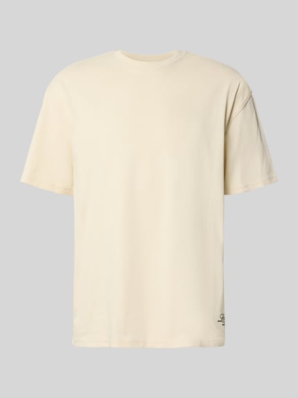 Les Deux T-Shirt mit Rundhalsausschnitt Modell 'Danton' Sand 2