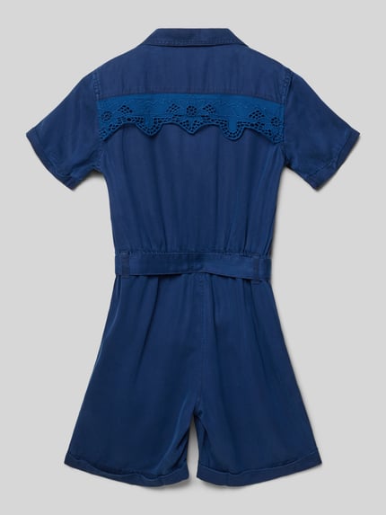 GUESS Jumpsuit mit Bindegürtel Marine 3