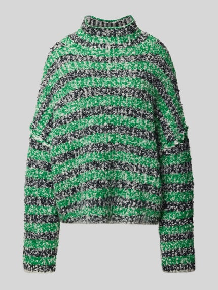 Jake*s Studio Woman Relaxed Fit Strickpullover mit Woll-Anteil Gruen 2