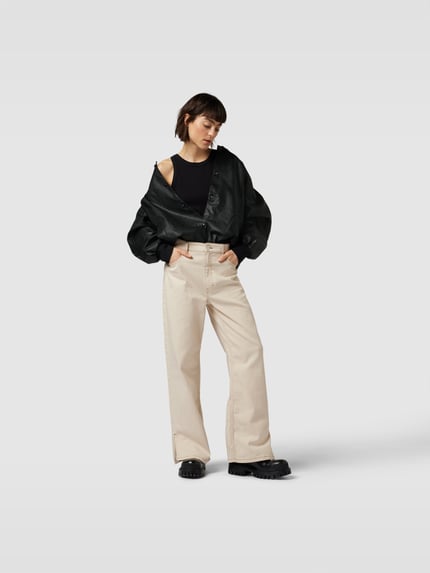 Designers Remix Bomberjack met elastische band Zwart - 1