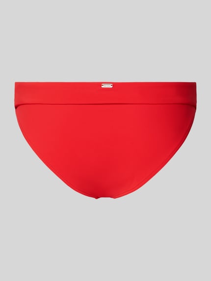 Productfoto, Bikini-Hose met stretch van Banana Moon, model 'MERENDA', elastische tailleband, aansluitende pasvorm, effen rood, glad textuur