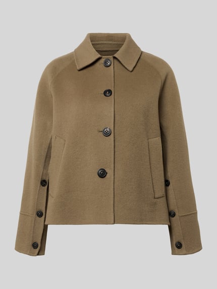 Blonde No. 8 Relaxed Fit Jacke aus Woll-Mix mit Umlegekragen Taupe 2