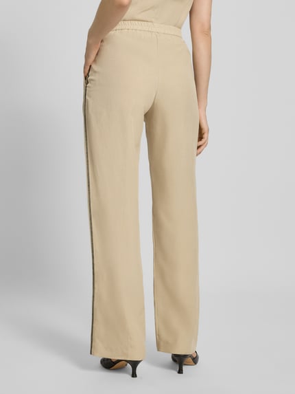 Samsøe Samsøe Loose Fit Stoffhose aus Lyocell-Leinen-Mix Modell 'SATOVE' Sand 5