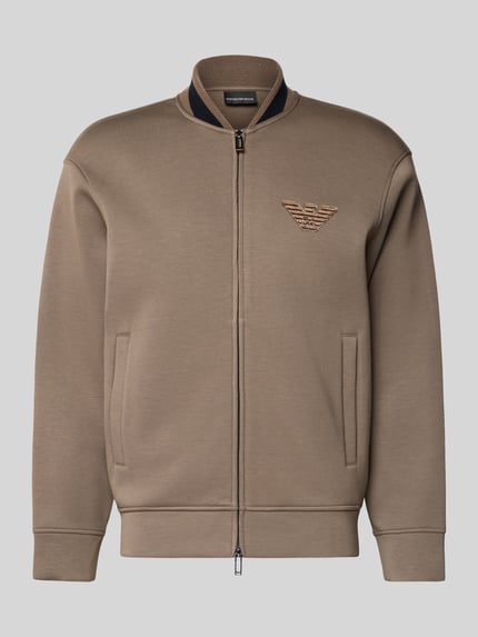 Emporio Armani Sweatjacke mit Zweiwege-Reißverschluss Schlamm 2