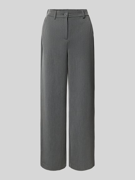 PIECES Weite Hose mit Viskose-Anteil Modell 'KAMIL' Dunkelgrau 2