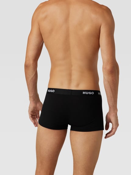 HUGO Trunks mit Label-Details im 3er-Pack Black 4