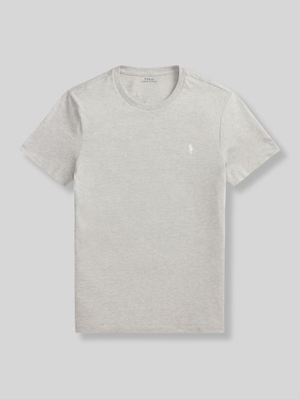 Polo Ralph Lauren Regular Fit T-Shirt aus reiner Baumwolle Hellgrau 2