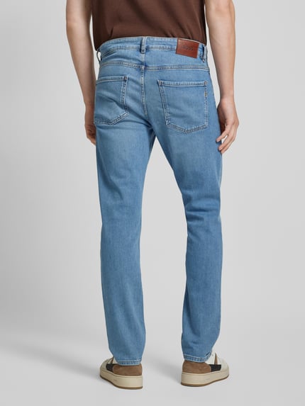 BOSS Slim Fit Jeans mit Label-Patch Modell 'Delaware' Hellblau 5