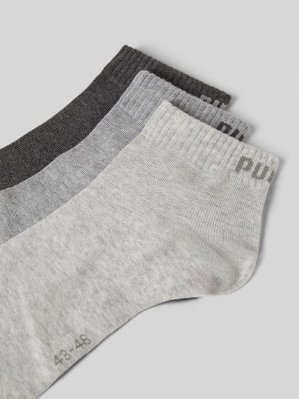 PUMA Sneakersocken mit Logo im 3er-Pack Anthrazit 2