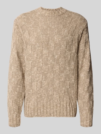 Carhartt Work In Progress Gebreide pullover met ribboorden, model 'KYLOE' Beige - 2