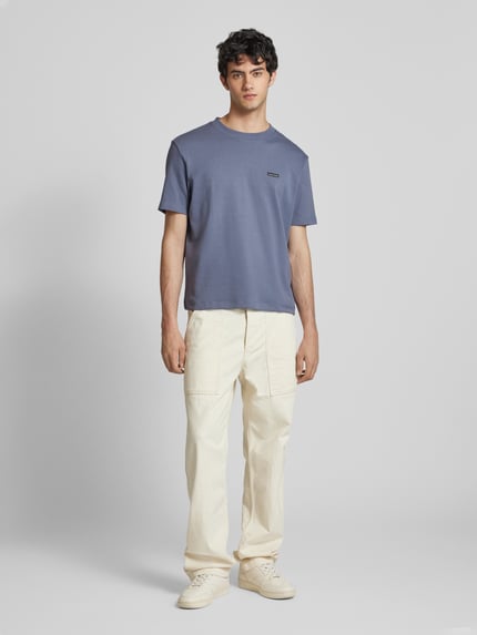 Calvin Klein Jeans T-Shirt mit Label-Patch Rauchblau 1