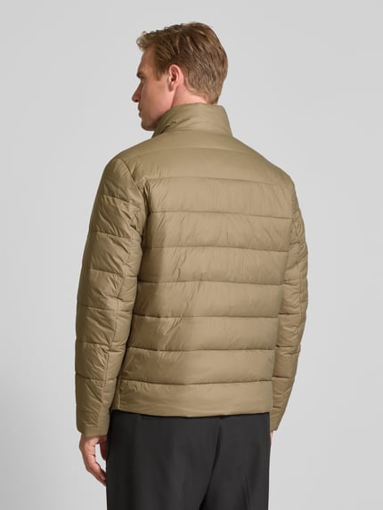 BOSS regular fit gewatteerd jack met labelprint model 'CIKO' Beige - 5