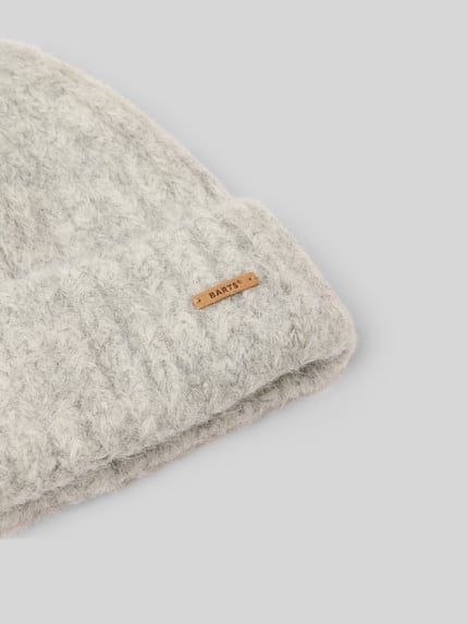 Barts Muts met alpaca, model 'Lillyana' Lichtgrijs - 2