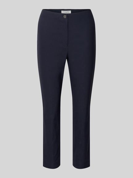Christian Berg Woman Slim Fit Stoffhose in verkürzter Passform Dunkelblau 2