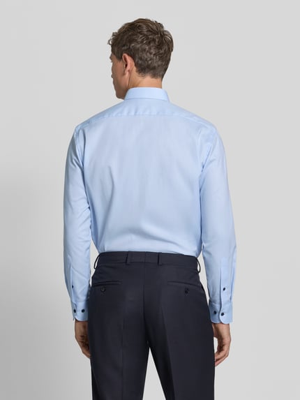 OLYMP Luxor Comfort Fit Businesshemd mit floraler Innenleiste Bleu 5