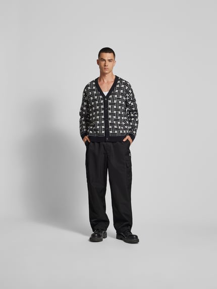 Kenzo cargobroek met elastische band Zwart - 1