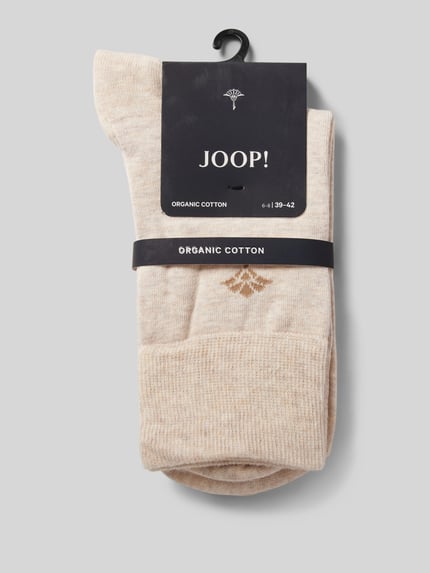 JOOP! COLLECTION Socken mit Label-Print im 2er-Pack Sand 3