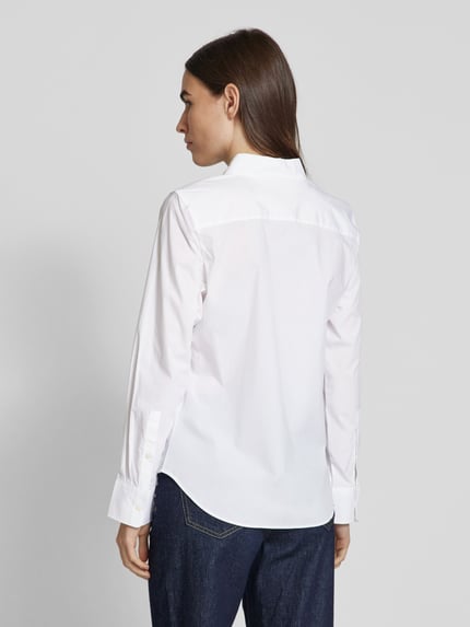 Tommy Hilfiger Bluzka koszulowa o kroju regular fit z wyhaftowanym logo Biały 5