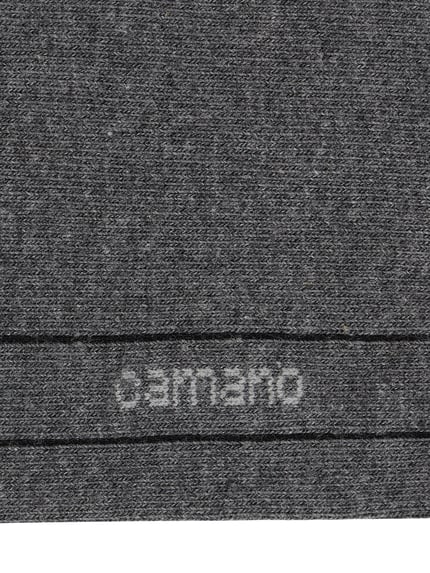 Produktfoto, Socken mit Label-Print im 7er-Pack von camano aus Baumwoll-Mix mit Stretch-Anteil, gerippter Abschluss, dunkelgraue Textur